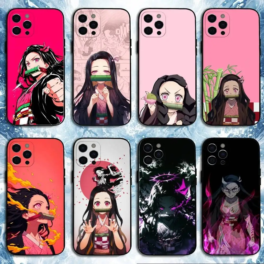 Nezuko K-Kamado Phone Case For iPhone17,16,15,14,13,12,11 Plus,Pro Max, Soft Silicone Black Cover
Nezuko K-Kamado Phone Case For iPhone17,16,15,14,13,12,11 Plus,Pro Max, Soft Silicone Black Cover