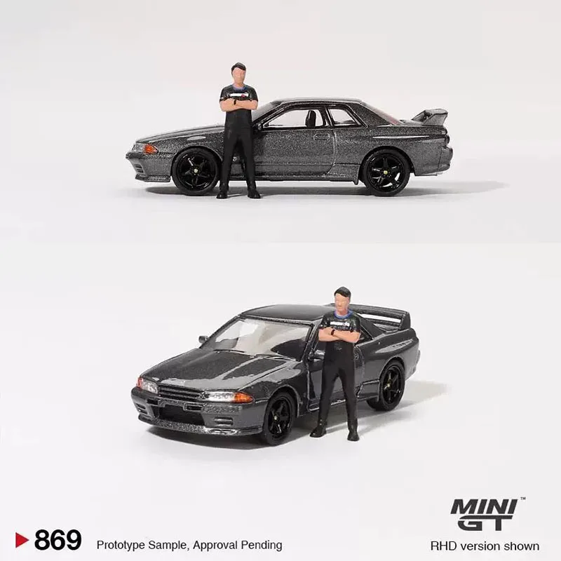 MINIGT 1/64 Сплав 869 # Модель автомобиля Skyline GTR R32 (имитация) с фигуркой, статическая коллекционная модель, украшение, праздничный подарок, игрушка
MINIGT 1/64 Сплав 869 # Модель автомобиля Skyline GTR R32 (имитация) с фигуркой, статическая коллекционная модель, украшение, праздничный подарок, игрушка