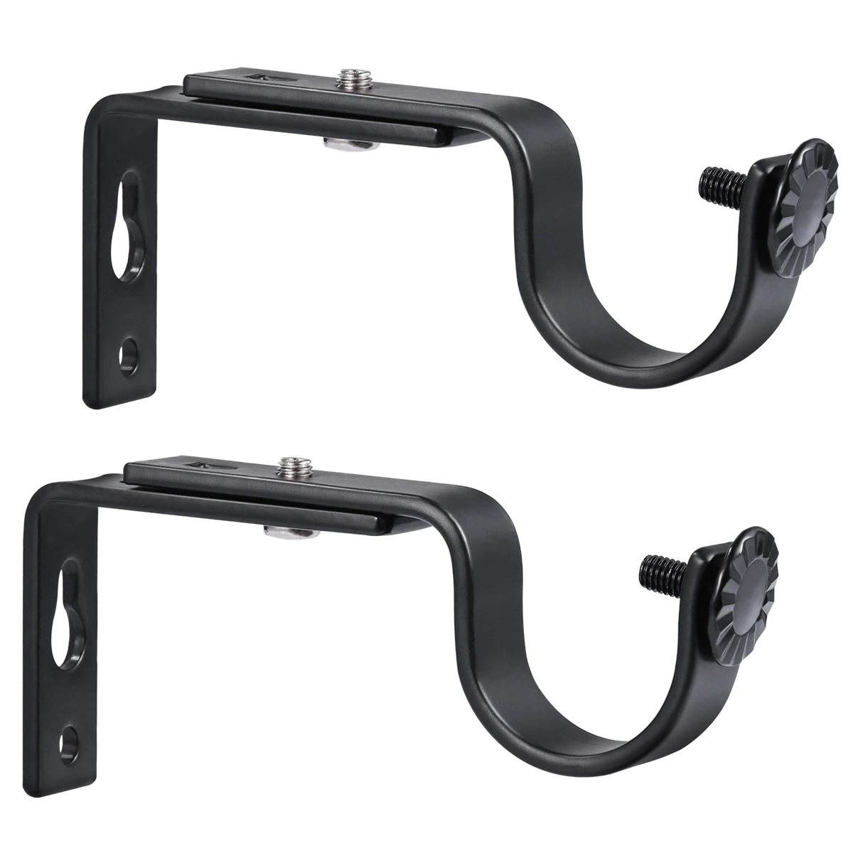 Curtain Rod Bracket Drapery Pole Curtains Rods Holder Wall Mount Mounting with Hook
Curtain Rod Bracket Drapery Pole Curtains Rods Holder Wall Mount Mounting with Hook
