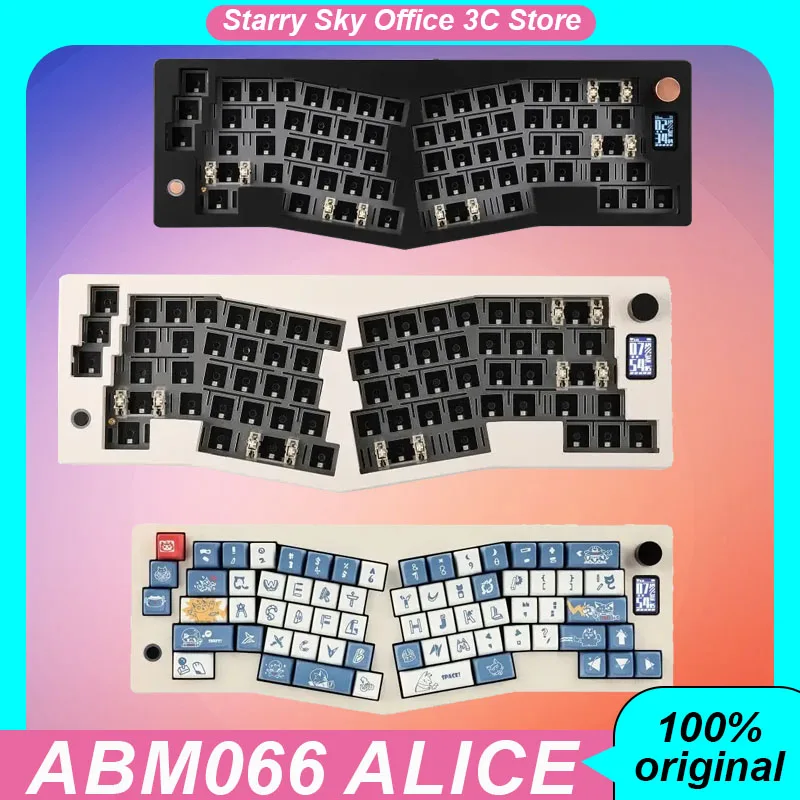 Cidoo ABM066 Alice Mechanical Keyboard kit custom knob 3mode 2.4g wired Bluetooth Hot Swap Ergonomic Game keyboard PC accessory
Cidoo ABM066 Alice Mechanical Keyboard kit custom knob 3mode 2.4g wired Bluetooth Hot Swap Ergonomic Game keyboard PC accessory