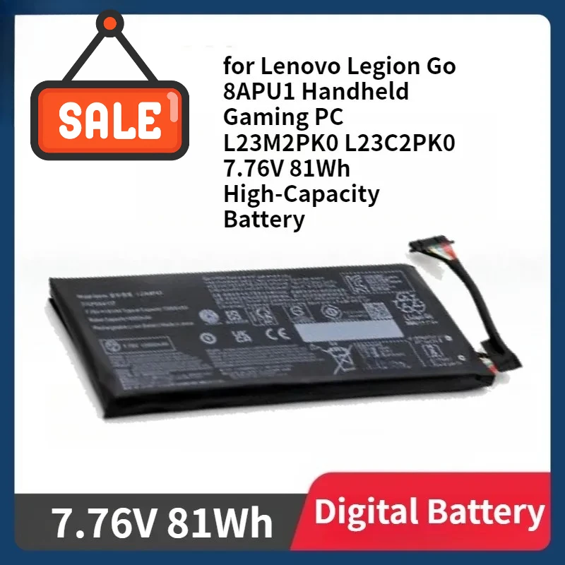 New L23B2PK0 Battery for Lenovo Legion Go 8APU1 Handheld Gaming PC L23M2PK0 L23C2PK0 7.76V 81Wh High-Capacity Battery
New L23B2PK0 Battery for Lenovo Legion Go 8APU1 Handheld Gaming PC L23M2PK0 L23C2PK0 7.76V 81Wh High-Capacity Battery