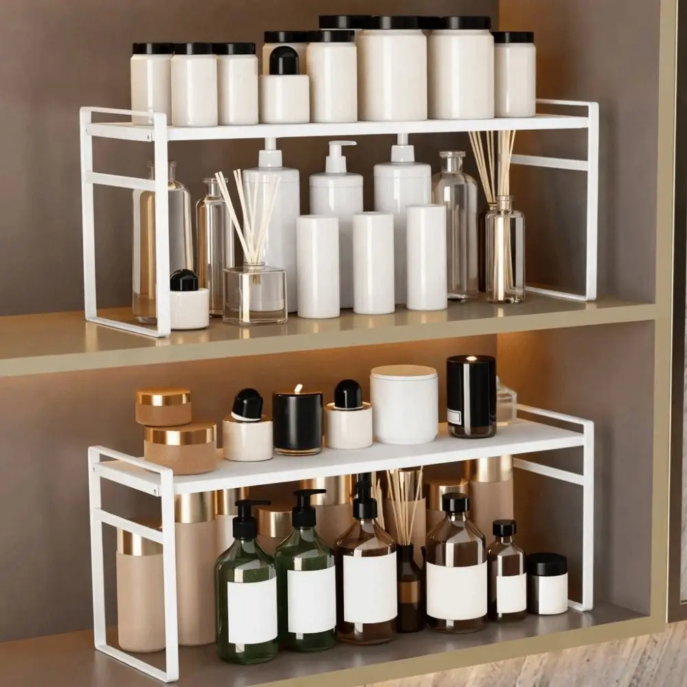 Iron Retractable Storage Rack Double-Layer Large Capacity Narrow Spice Rack Space Saving Moisture-proof Expandable Cabinet Shelf
Iron Retractable Storage Rack Double-Layer Large Capacity Narrow Spice Rack Space Saving Moisture-proof Expandable Cabinet Shelf