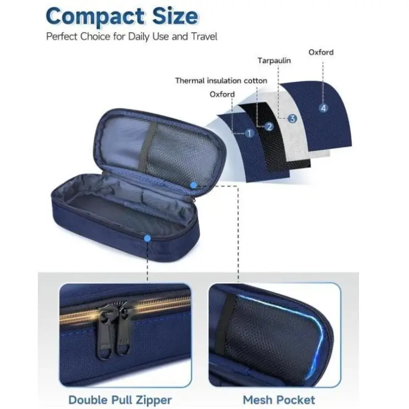 1PC Insulin Cooler Cold Storage Bag Travel Case Diabete Carrying Insulated Bag Foil Cooling Storage Protector Pill Box Fits Vial
1PC Insulin Cooler Cold Storage Bag Travel Case Diabete Carrying Insulated Bag Foil Cooling Storage Protector Pill Box Fits Vial