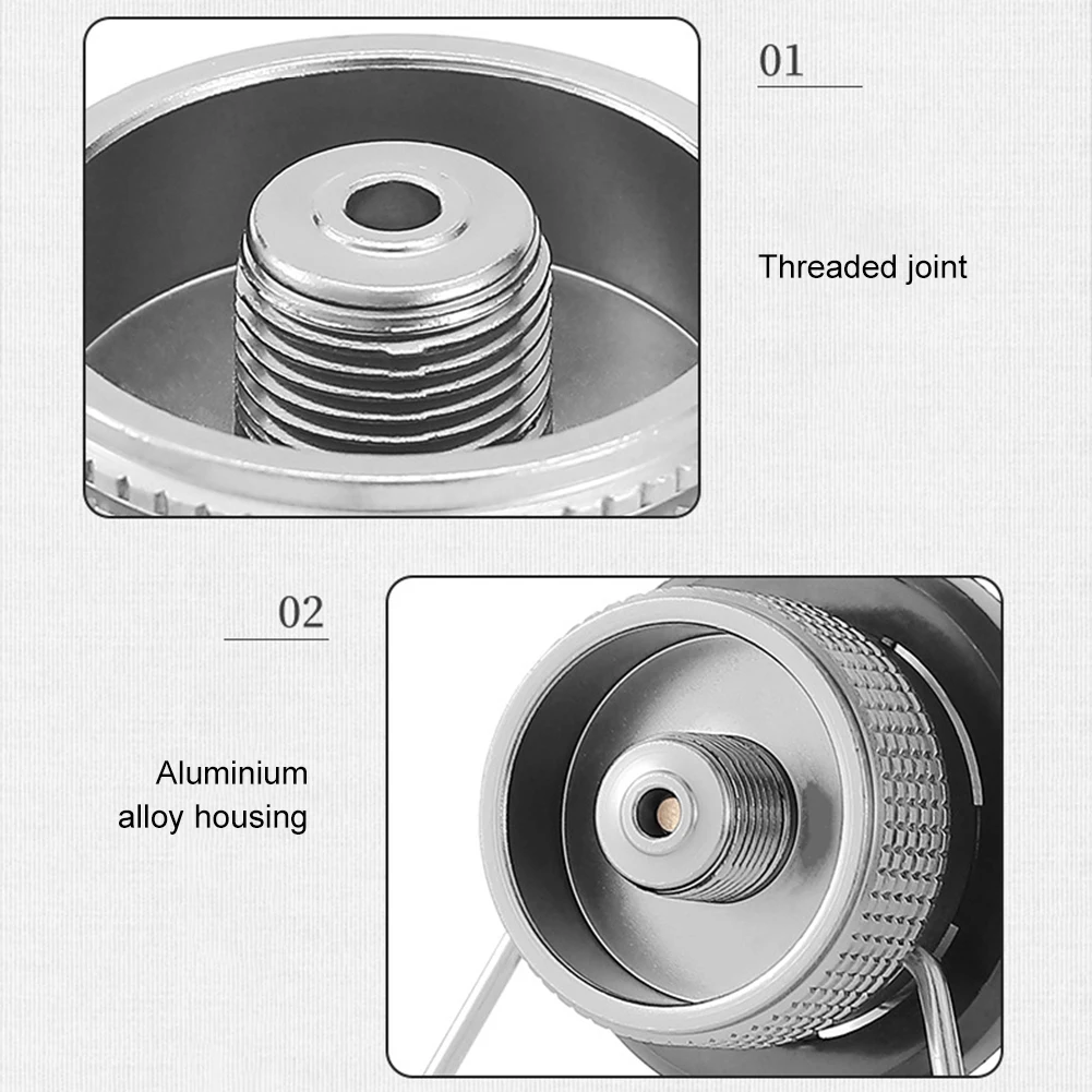 Butane Gas Cooker Connector Aluminum Alloy Gas Tank Adapter Lightweight Gas Tank Conversion Head Compact for Camping Picnic
Butane Gas Cooker Connector Aluminum Alloy Gas Tank Adapter Lightweight Gas Tank Conversion Head Compact for Camping Picnic