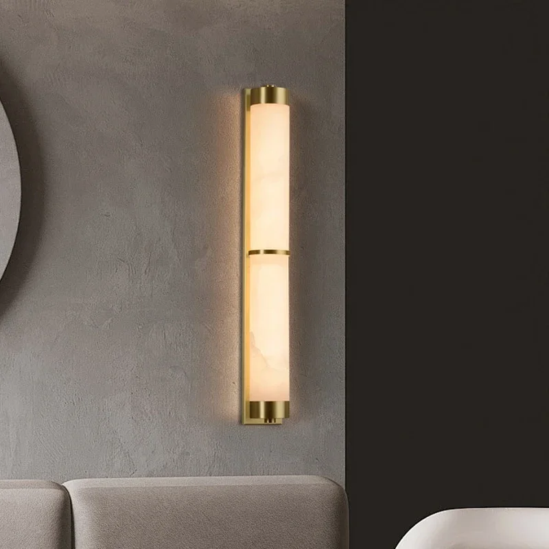 Spanish Natural Marble Wall Lamp Living Room Background Wall Bedroom Bedside Column Lamp Villa Courtyard Outdoor LED Wall Lamp
Spanish Natural Marble Wall Lamp Living Room Background Wall Bedroom Bedside Column Lamp Villa Courtyard Outdoor LED Wall Lamp