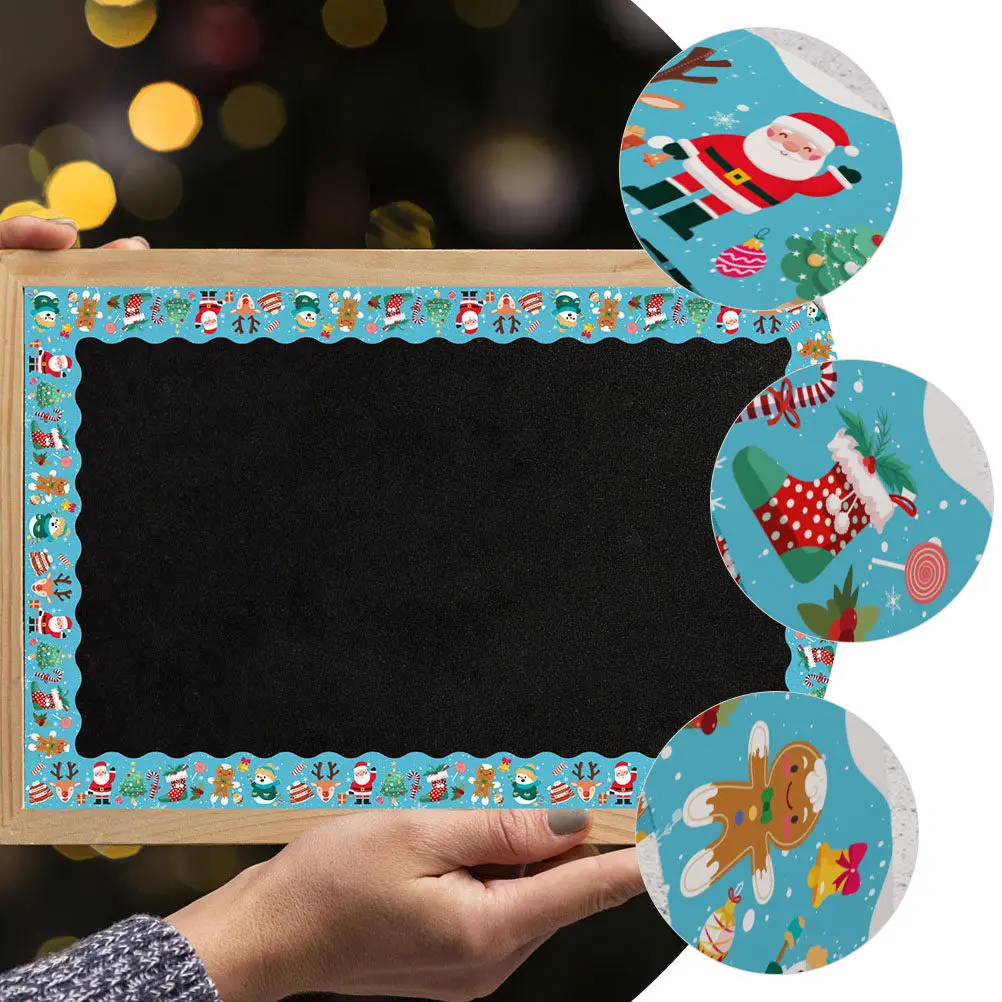 1 Roll Removable Blackboard Border Sticker Christmas Design Decorative Border Trim for Classroom Bulletin Board Door Window
1 Roll Removable Blackboard Border Sticker Christmas Design Decorative Border Trim for Classroom Bulletin Board Door Window