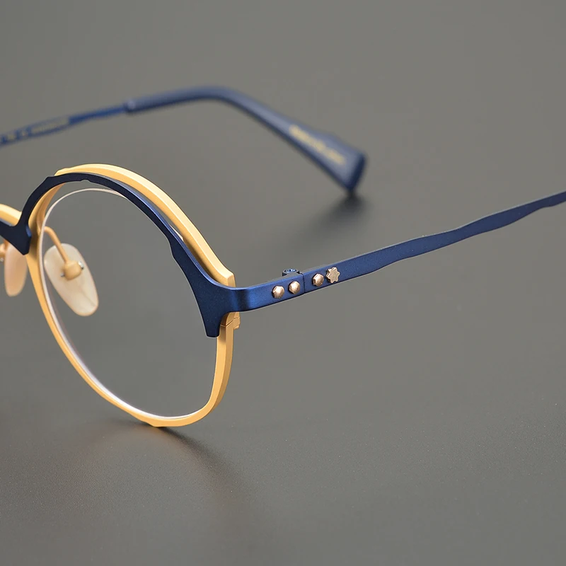 2025 Limited edition Japanese round frame designer, handmade irregular retro glasses frame, unique literary frame can be matched
2025 Limited edition Japanese round frame designer, handmade irregular retro glasses frame, unique literary frame can be matched