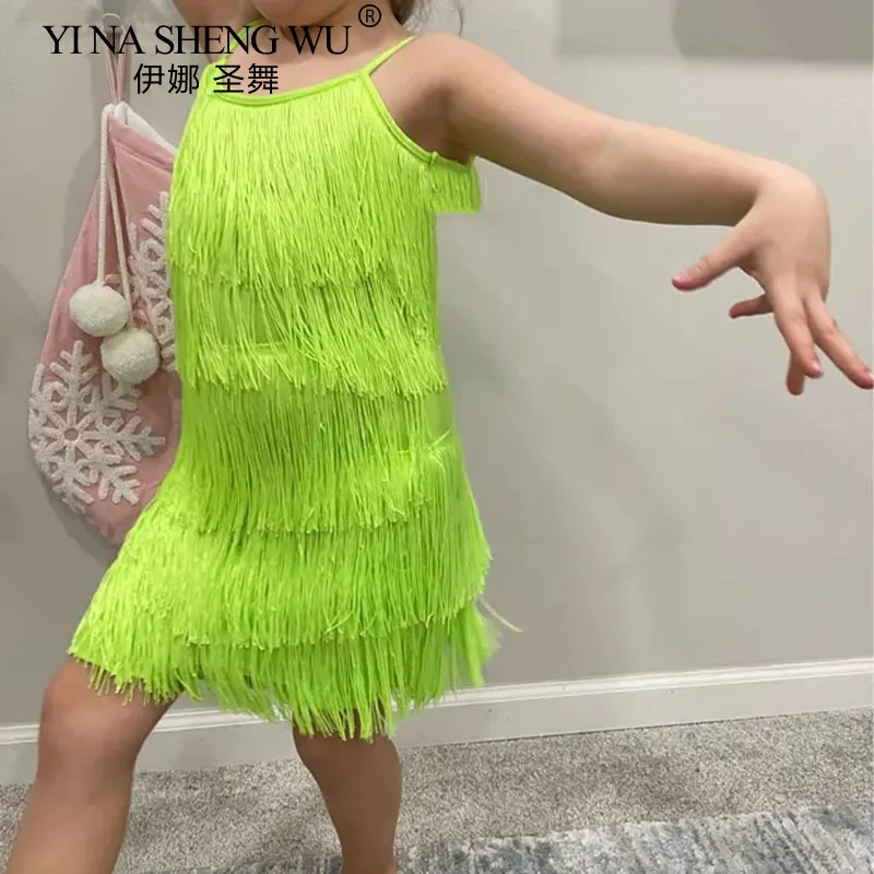 Latin Dance Dress girl Diamond Tassel Professional Competition Suit Adult Children High-end Custom Stage Costume Tango Costume
Latin Dance Dress girl Diamond Tassel Professional Competition Suit Adult Children High-end Custom Stage Costume Tango Costume