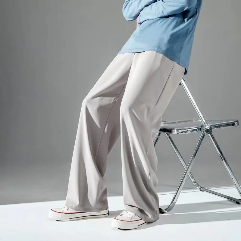 TRSYPHXM 2025 new Cool pants men's Hong Kong style loose straight leg hanging feeling solid color simple youth casual pants
TRSYPHXM 2025 new Cool pants men's Hong Kong style loose straight leg hanging feeling solid color simple youth casual pants
