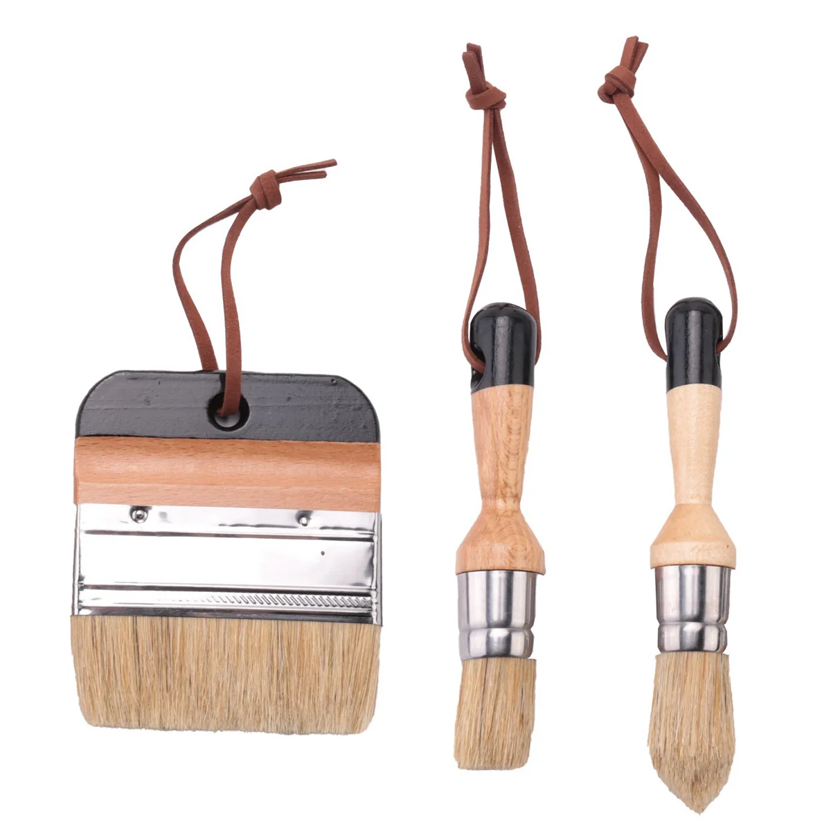 3Pack Chalk and Wax Paint Brushes Bristle Stencil Brushes for Wood Furniture Home Wall DecorJAS
3Pack Chalk and Wax Paint Brushes Bristle Stencil Brushes for Wood Furniture Home Wall DecorJAS