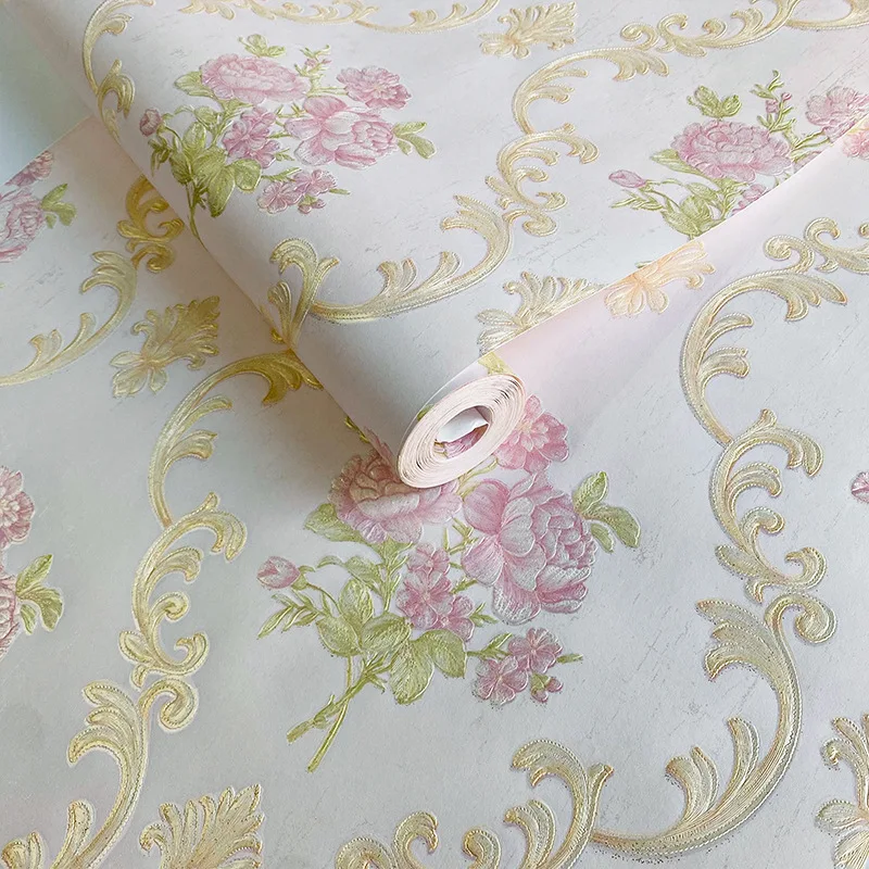 European 3D Floral Wall Papers Beige Pink Flower Wallpaper Roll for Living Room Bedroom Walls Home Decoration
European 3D Floral Wall Papers Beige Pink Flower Wallpaper Roll for Living Room Bedroom Walls Home Decoration