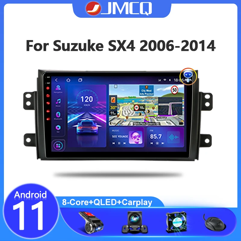 Автомобильный радиоприемник JMCQ Android 11 для Suzuki SX4 2006-2011 2012 2013 мультимедийный видеоплеер 2 Din навигация GPS RDS стерео головное устройство
Автомобильный радиоприемник JMCQ Android 11 для Suzuki SX4 2006-2011 2012 2013 мультимедийный видеоплеер 2 Din навигация GPS RDS стерео головное устройство