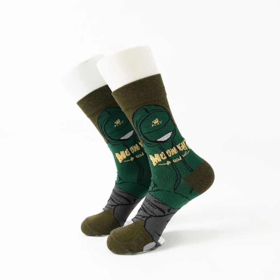 MYORED 1 pair of Autumn and winter new green hoodie men's fashion trend cotton socks mid-tube socks
MYORED 1 pair of Autumn and winter new green hoodie men's fashion trend cotton socks mid-tube socks