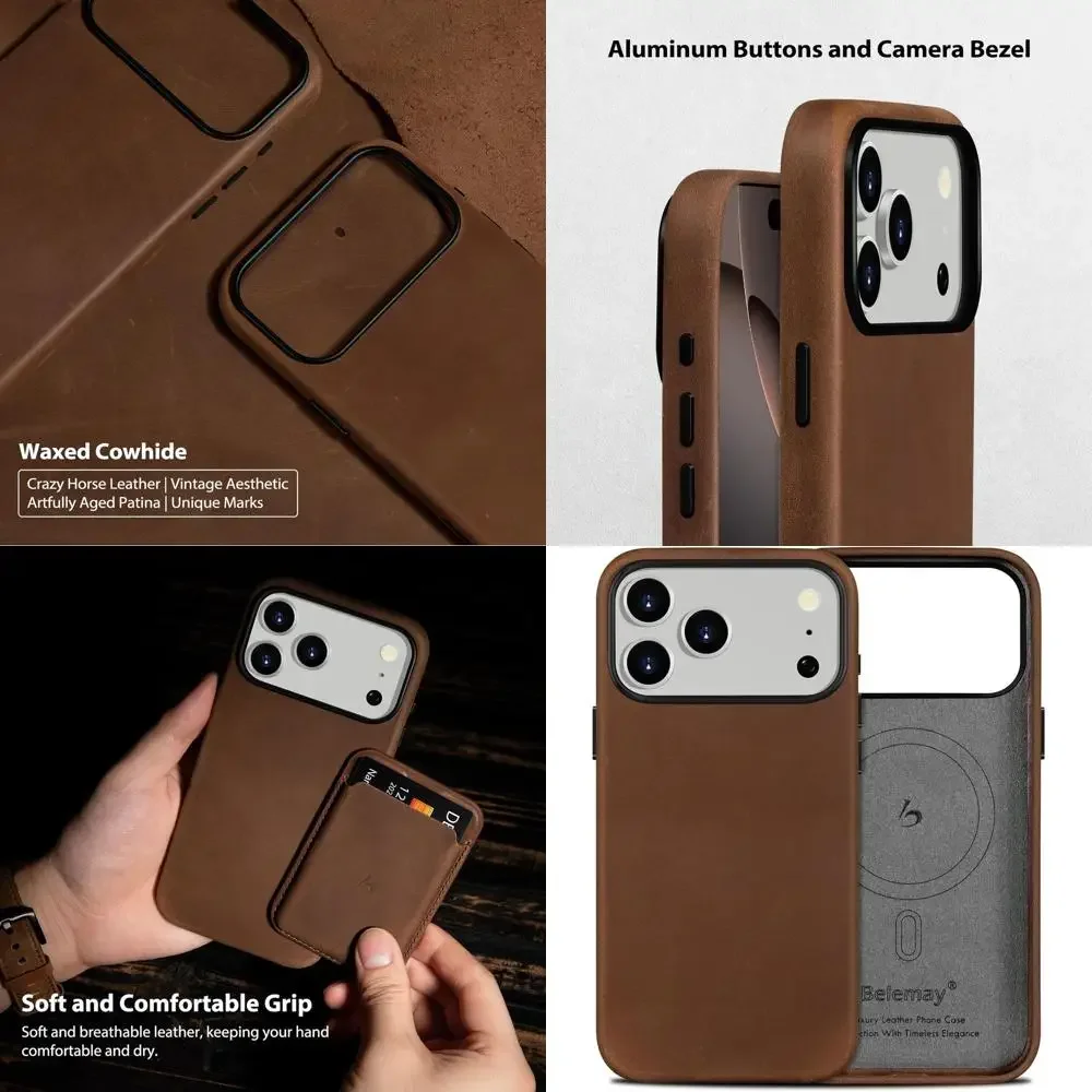 Кожаный чехол Crazy Horse ручной работы для iPhone 17, совместимый с MagSafe, винтажная эстетика, двухцветный эффект, уникальная пациен
Кожаный чехол Crazy Horse ручной работы для iPhone 17, совместимый с MagSafe, винтажная эстетика, двухцветный эффект, уникальная пациен