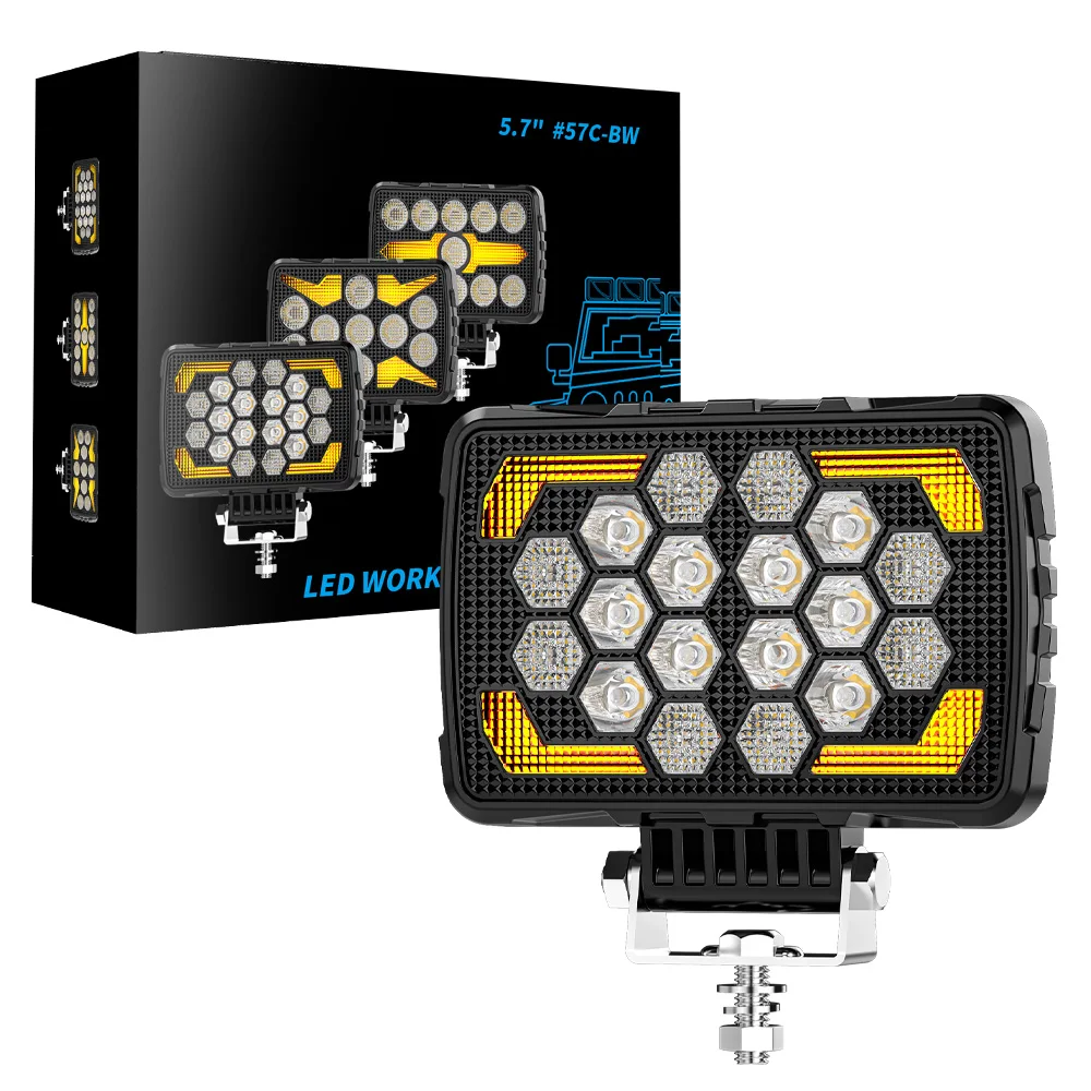 5.7 inch Rectangle DRL Day Running Lights Modified LED Work Lights Off-Road Vehicle Spotlights ATV SUV 4X4 Headlights Flash
5.7 inch Rectangle DRL Day Running Lights Modified LED Work Lights Off-Road Vehicle Spotlights ATV SUV 4X4 Headlights Flash