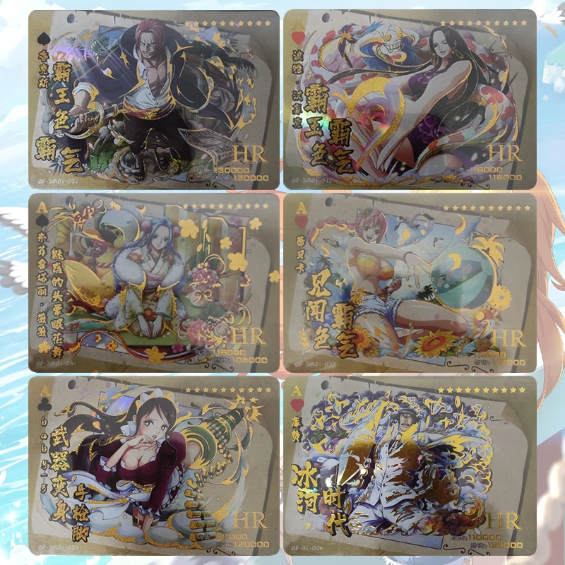 Anime One Piece HR Cards Shanks Boa Hancock Rebecca Nefertari D Vivi Collectible Cards Christmas Birthday Gifts Children's Toys
Anime One Piece HR Cards Shanks Boa Hancock Rebecca Nefertari D Vivi Collectible Cards Christmas Birthday Gifts Children's Toys