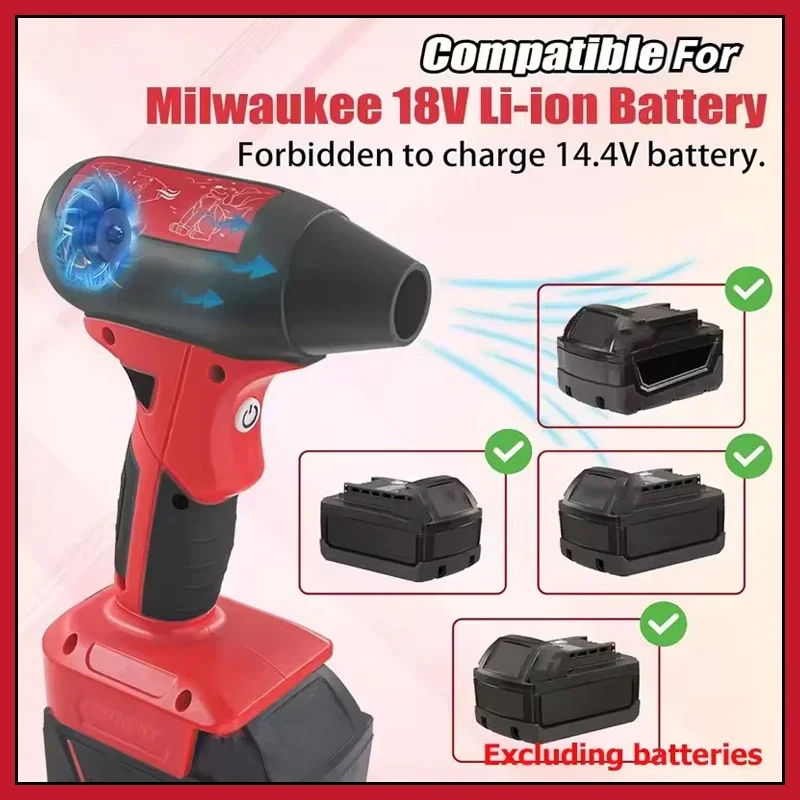 Для Milwaukee 18 В аккумулятор жестокий вентилятор мини турбореактивный вентилятор ручной бесщеточный двигатель 130 000 об/мин скорость ветра промышленный канальный вентилятор
Для Milwaukee 18 В аккумулятор жестокий вентилятор мини турбореактивный вентилятор ручной бесщеточный двигатель 130 000 об/мин скорость ветра промышленный канальный вентилятор