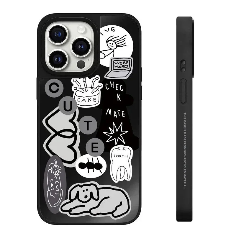 Black Mirror Surface Dog Sticker iPhone 11 12 13 14 15 Pro Max Protective Case, Fits iPhone 15 Pro Max
Black Mirror Surface Dog Sticker iPhone 11 12 13 14 15 Pro Max Protective Case, Fits iPhone 15 Pro Max