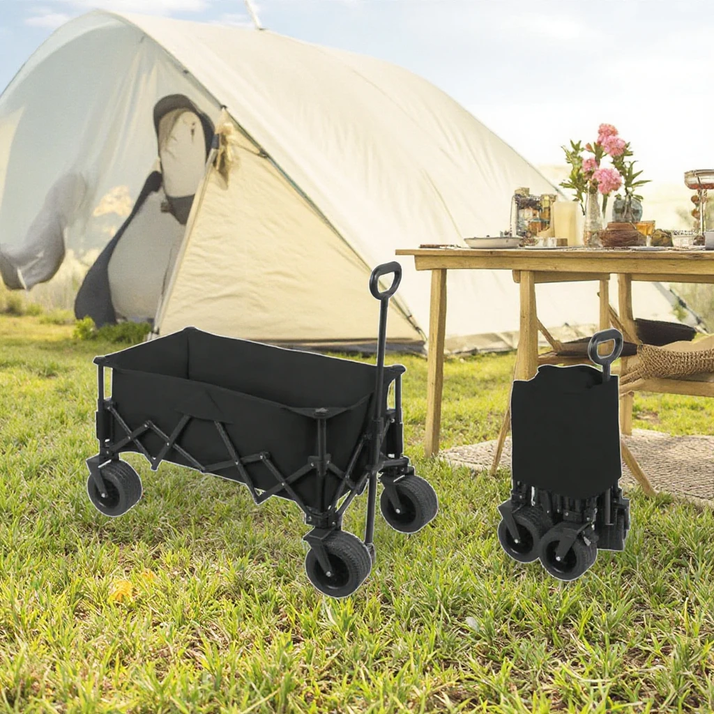 Portable Foldable Picnic Trolley with Telescoping Handle Outdoor Camping Wagon for Storage and Tools for Outdoor Activities
Portable Foldable Picnic Trolley with Telescoping Handle Outdoor Camping Wagon for Storage and Tools for Outdoor Activities