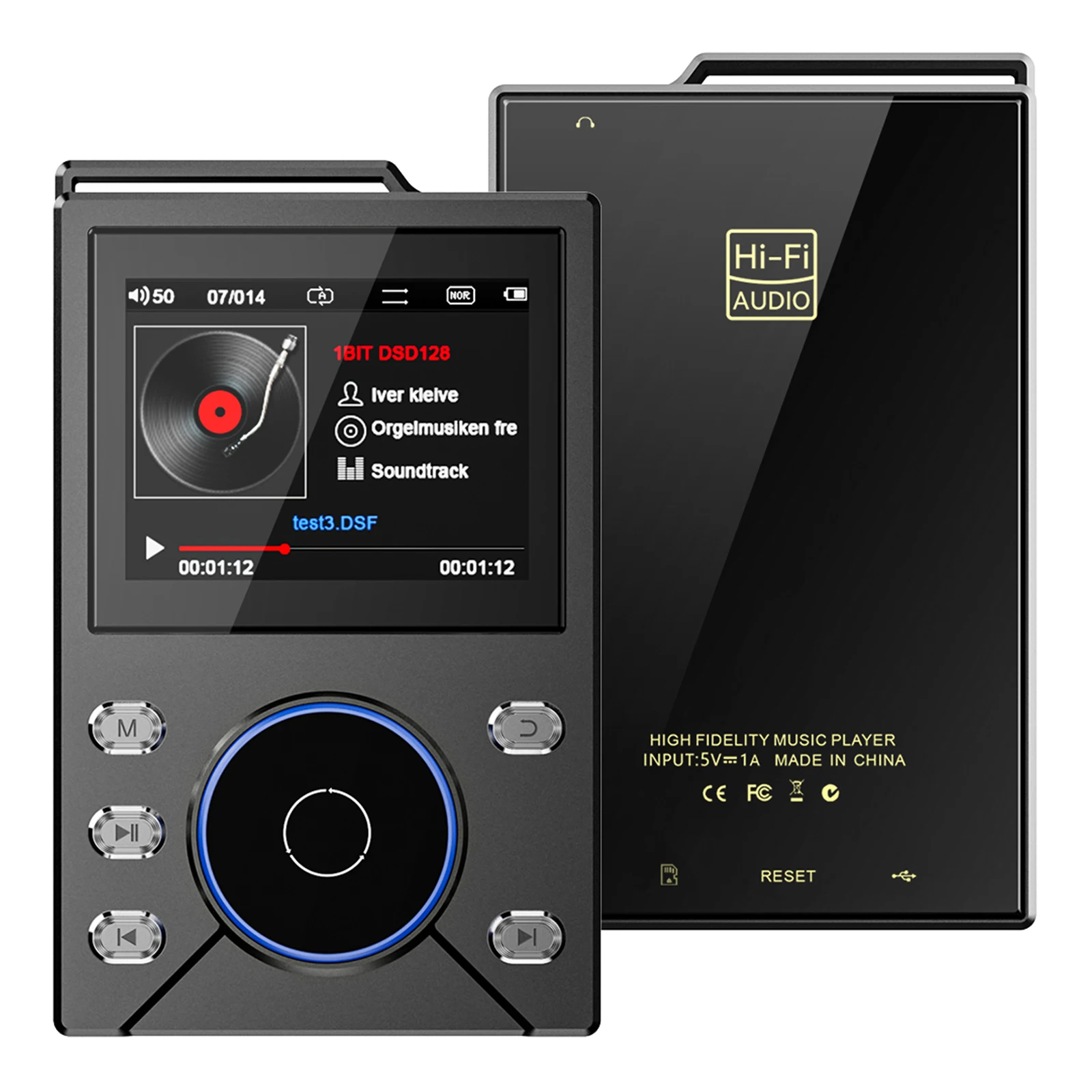 HiFi MP3 Player 2.4 Inch LCD Screen DSD Lossless Player USB-C Charging Portable Music Player for Travel Commute Office
HiFi MP3 Player 2.4 Inch LCD Screen DSD Lossless Player USB-C Charging Portable Music Player for Travel Commute Office