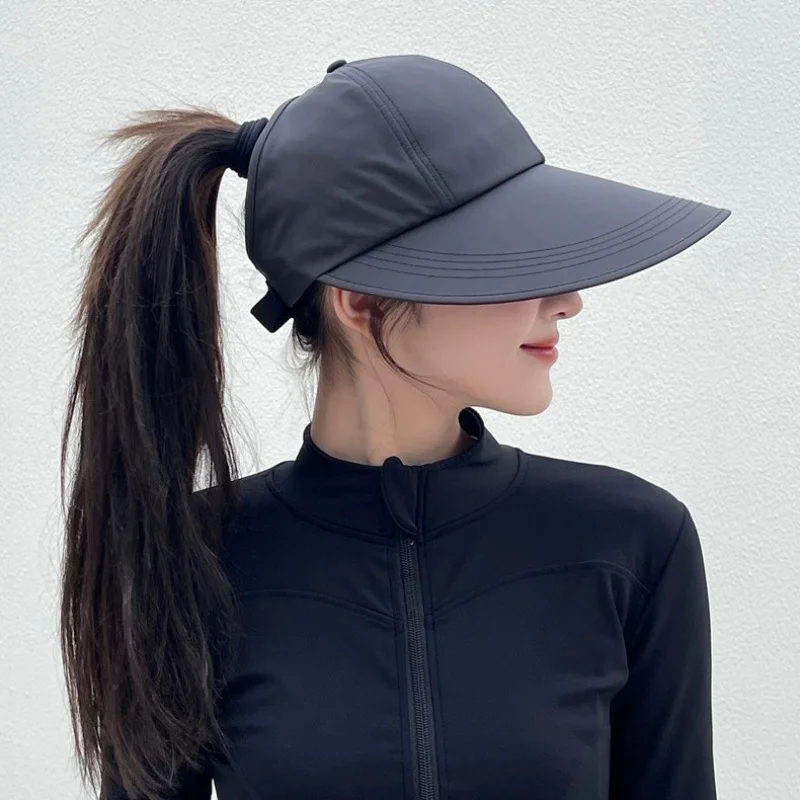 2 pcs Quick Dry Outdoor Sports Sun Hat - Women's 11cm Wide Brim Hollow Cap with Ponytail Hole, Summer UV Protection Visor Hat
2 pcs Quick Dry Outdoor Sports Sun Hat - Women's 11cm Wide Brim Hollow Cap with Ponytail Hole, Summer UV Protection Visor Hat
