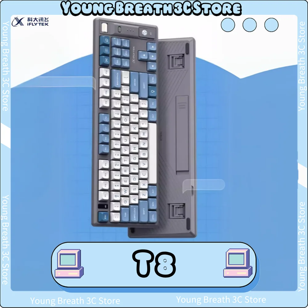iFLYTEK T8 AI Mechanical Keyboard 3Mode Intelligent Voice Input T8 Spark Version Office Gaming Keyboard Custom PC Accessories
iFLYTEK T8 AI Mechanical Keyboard 3Mode Intelligent Voice Input T8 Spark Version Office Gaming Keyboard Custom PC Accessories