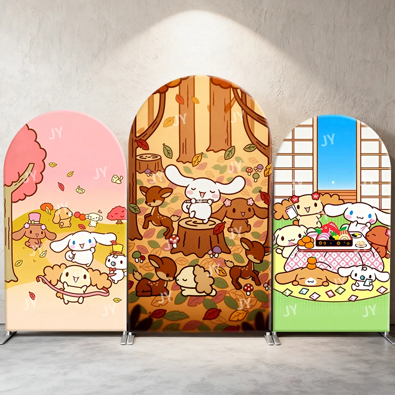 Cinnamoroll Sanrio Arch Backdrop Cover Autumn Forest Indoor Gathering Cute Cartoon Birthday & Baby Shower Photo Booth Decor
Cinnamoroll Sanrio Arch Backdrop Cover Autumn Forest Indoor Gathering Cute Cartoon Birthday & Baby Shower Photo Booth Decor