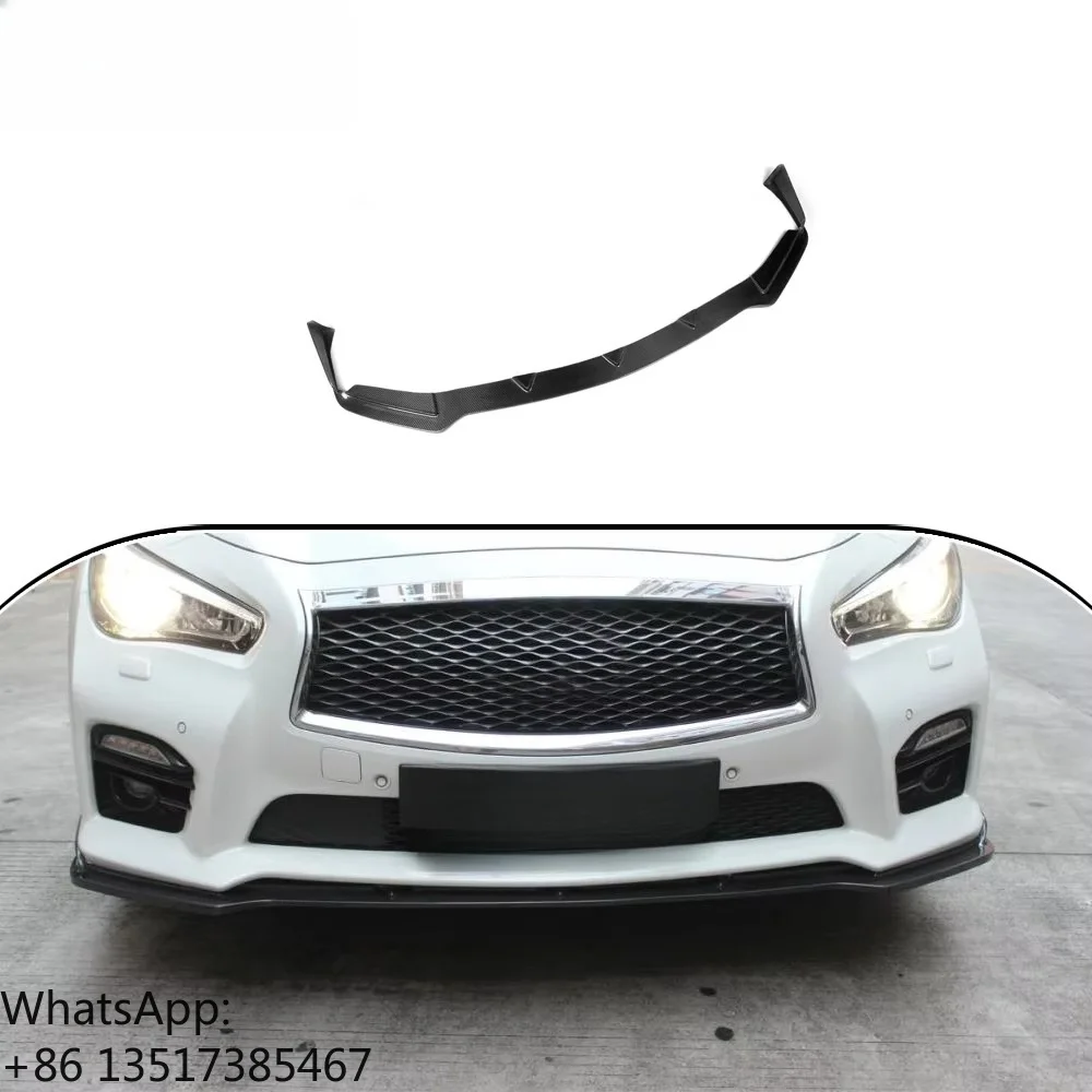 High Quality Q50 Carbon Fiber Car Front Bumper Lip Splitter for Infiniti Q50 Sport Bumper 2014
High Quality Q50 Carbon Fiber Car Front Bumper Lip Splitter for Infiniti Q50 Sport Bumper 2014