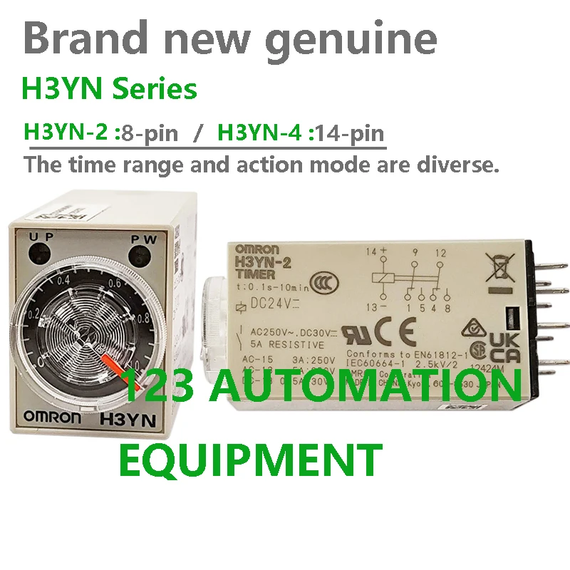 Аутентичный новый Omron H3YN-2 H3YN-4 Малый таймер DC24V / AC230V / AC24V Реле времени
Аутентичный новый Omron H3YN-2 H3YN-4 Малый таймер DC24V / AC230V / AC24V Реле времени