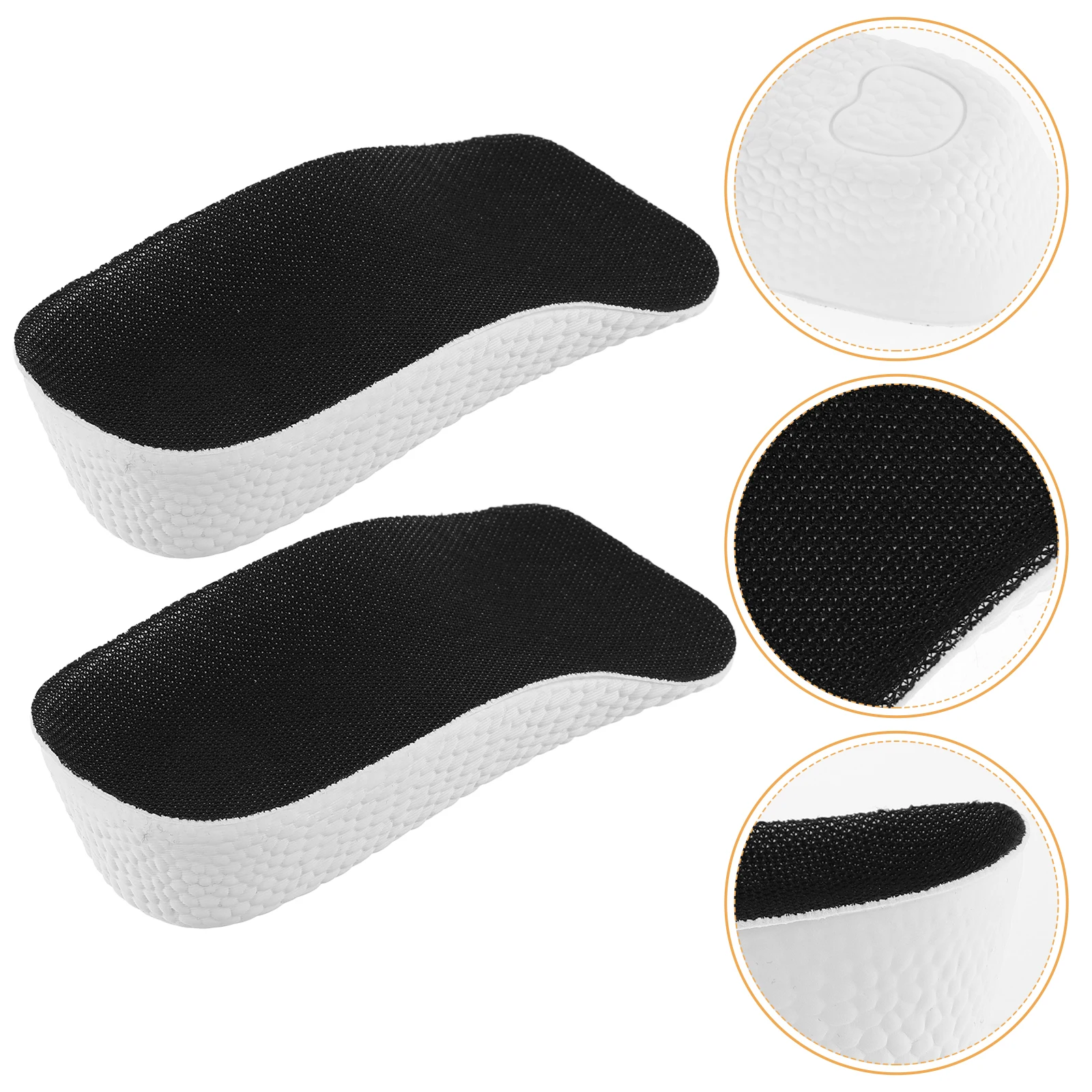 Heightening Insoles 3.5cm Black Cushion Inserts for Men Women Shock Absorbing Heel Lifts Eva Material Shoes Pads
Heightening Insoles 3.5cm Black Cushion Inserts for Men Women Shock Absorbing Heel Lifts Eva Material Shoes Pads