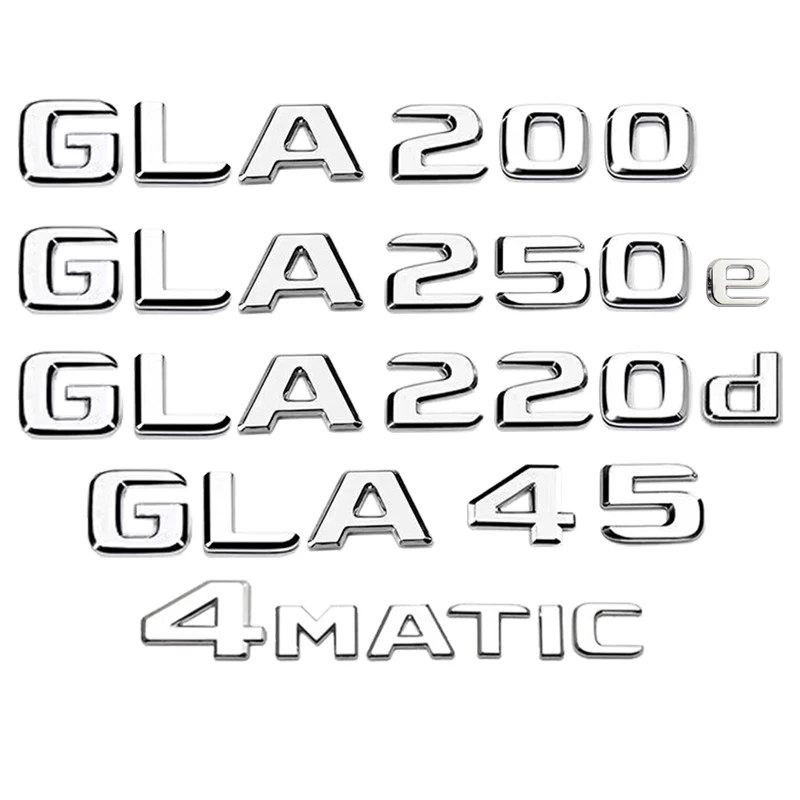 Car Tail Trunk Letters Logo Emblem Badge Sticker For Mercedes Benz GLA Class 4MATIC X156 H247 45 GLA250 GLA200 GLA220d GLA250e
Car Tail Trunk Letters Logo Emblem Badge Sticker For Mercedes Benz GLA Class 4MATIC X156 H247 45 GLA250 GLA200 GLA220d GLA250e