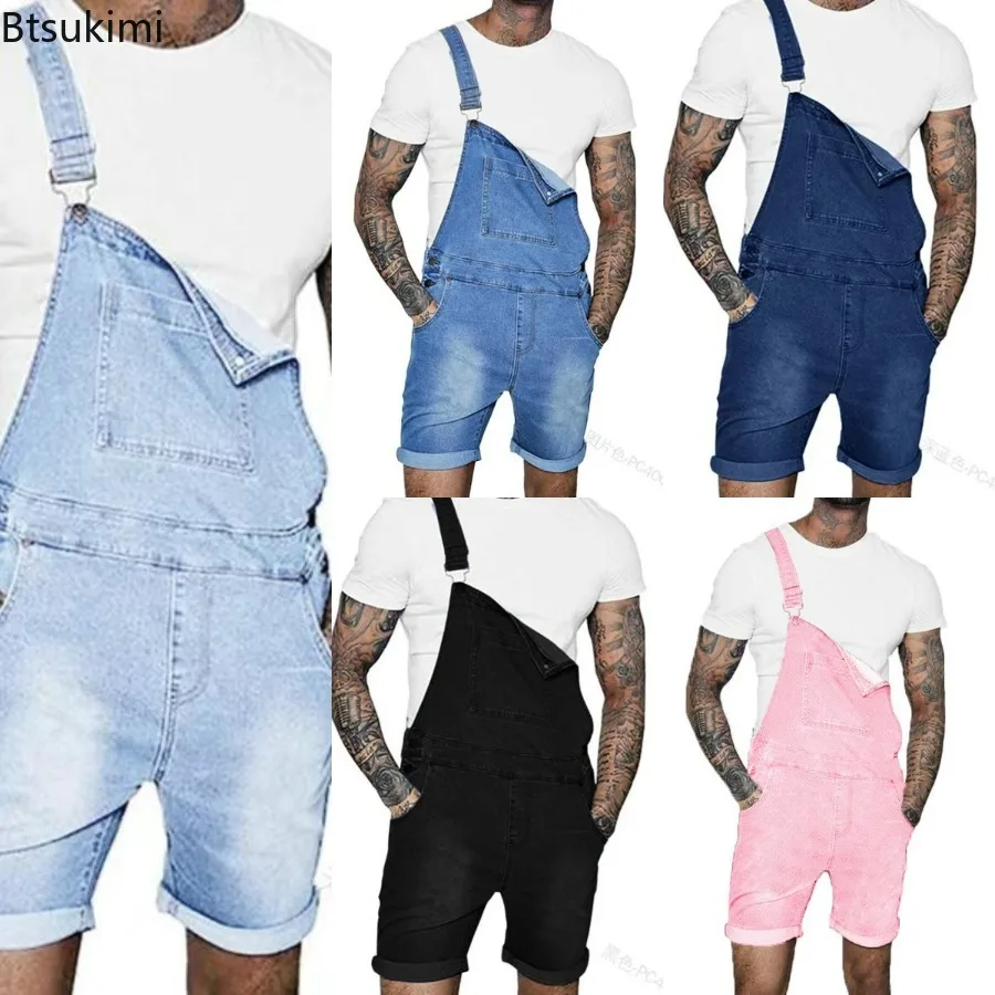 2025 Men's Fashion Multi-Pocket Baggy Jeans Jumpsuit Solid Streetwear Suspender Shorts Rompers Denim Overalls for Men Outfits
2025 Men's Fashion Multi-Pocket Baggy Jeans Jumpsuit Solid Streetwear Suspender Shorts Rompers Denim Overalls for Men Outfits