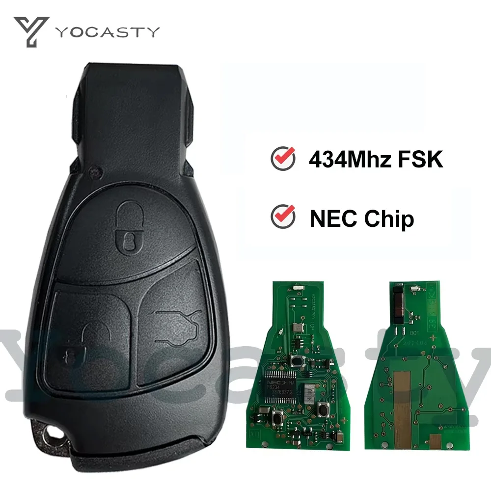 YOCASTY Remote Car Key For Mercedes Benz NEC PCB Replacement Smart Key with Battery Holder C M B E CL SL W203 W204 W211 W201
YOCASTY Remote Car Key For Mercedes Benz NEC PCB Replacement Smart Key with Battery Holder C M B E CL SL W203 W204 W211 W201