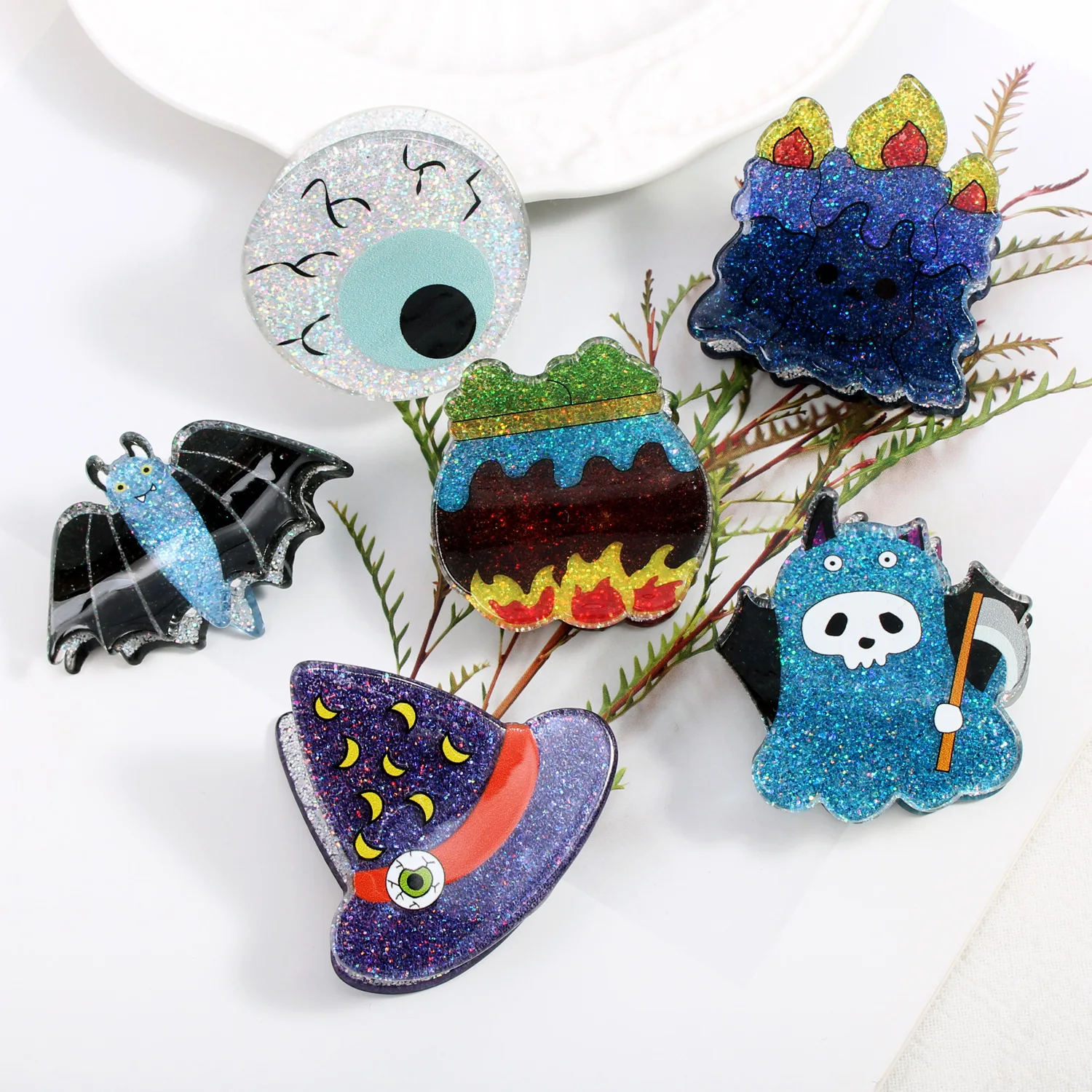 Small Halloween Hair Clips for Women Girls Cute Cat Bat, Pumpkin, Ghost, Spider Web Claw Clips Spooky Halloween Hair Accessories
Small Halloween Hair Clips for Women Girls Cute Cat Bat, Pumpkin, Ghost, Spider Web Claw Clips Spooky Halloween Hair Accessories