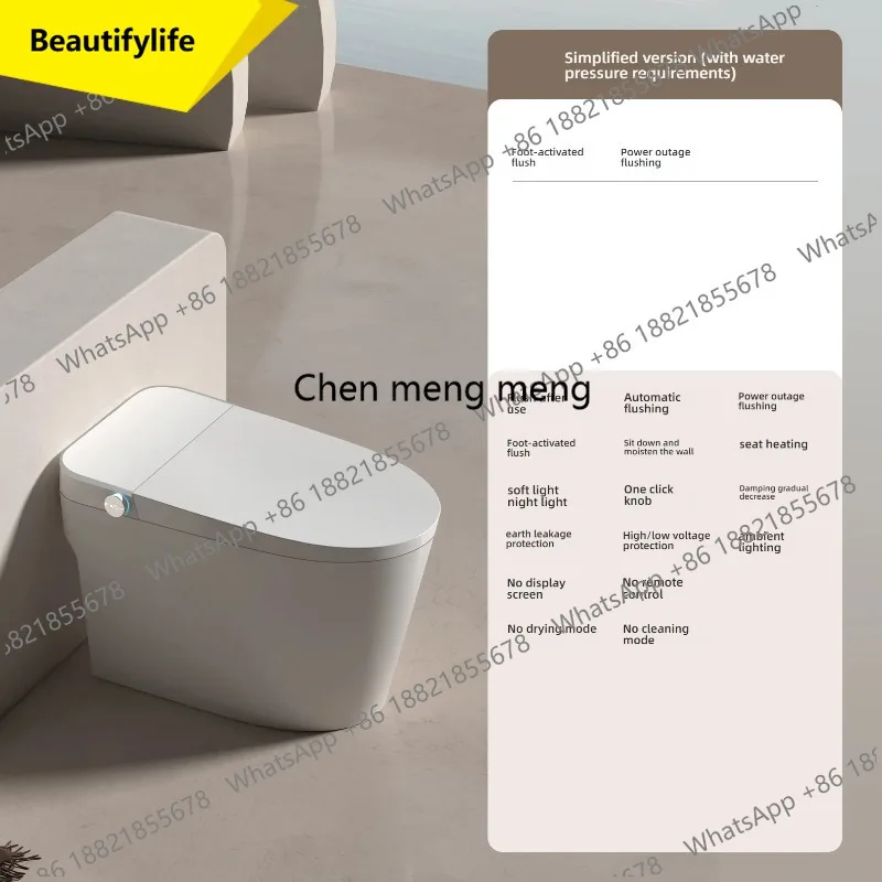 M07 Waterproof Mobile Cleaning Remote Control Automatic Intelligent Toilet Wholesale Power Failure Flushing IPX4 Smart Toilet
M07 Waterproof Mobile Cleaning Remote Control Automatic Intelligent Toilet Wholesale Power Failure Flushing IPX4 Smart Toilet