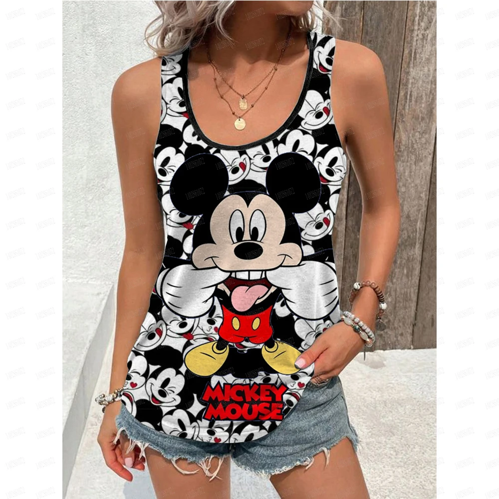 Potdemiel Disney Summer Women Mickey Mouse Tank Top Tees Fashion Funny Cartoon Sleeveless Outfit Clothes Streetwear Female Vest
Potdemiel Disney Summer Women Mickey Mouse Tank Top Tees Fashion Funny Cartoon Sleeveless Outfit Clothes Streetwear Female Vest