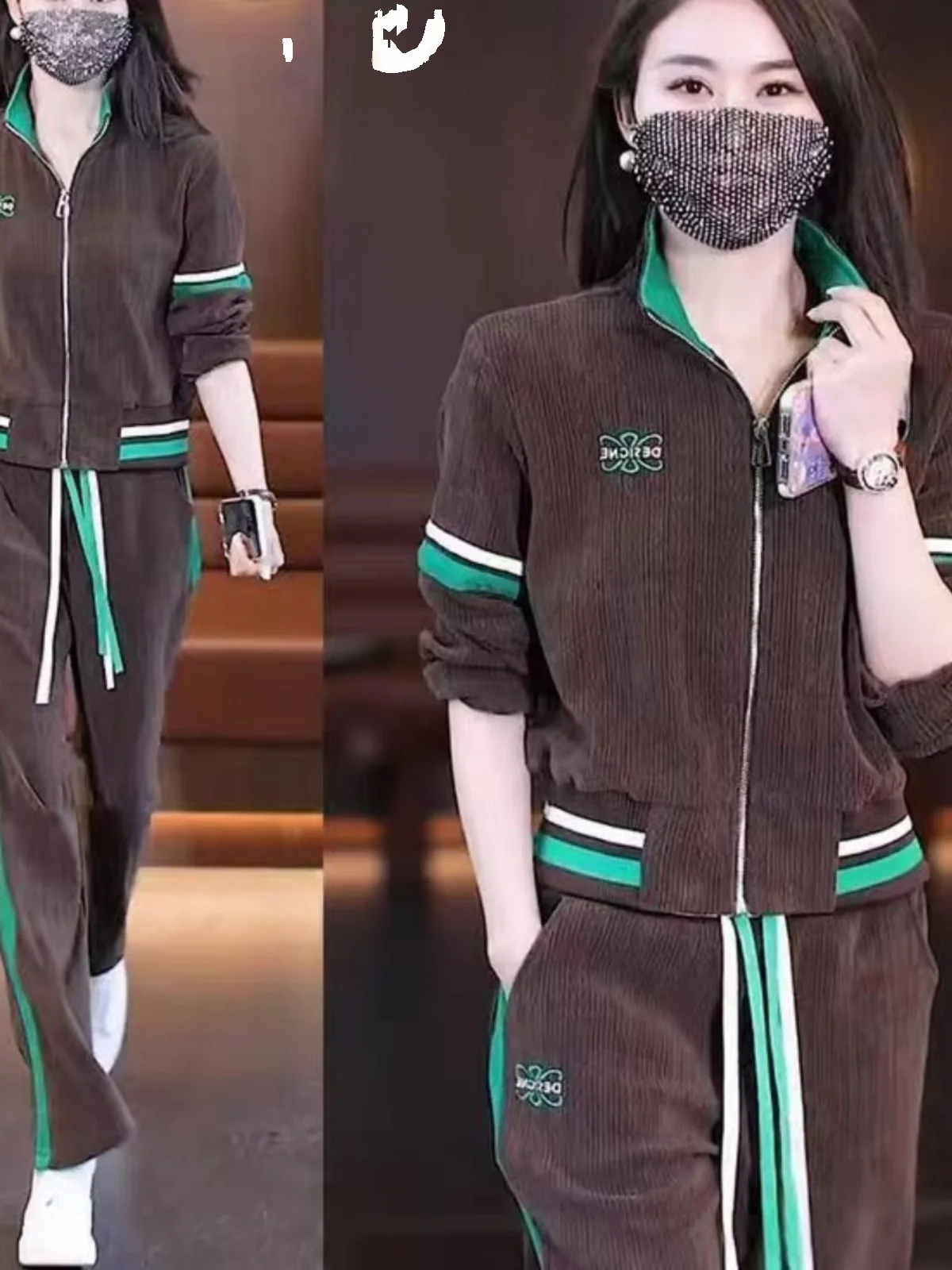 Faionable Casual Sportswear Set Women's Running Suit Two-Piece Ensemble Spring Autumn New Sle Age-Defng Sweatirt
Faionable Casual Sportswear Set Women's Running Suit Two-Piece Ensemble Spring Autumn New Sle Age-Defng Sweatirt