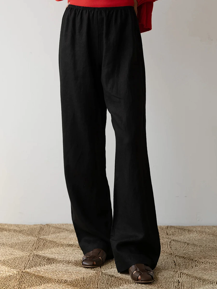 Womens Pull On Pants Elastic Waistband Solid Color Wide Leg Loose Casual Comfy Trousers
Womens Pull On Pants Elastic Waistband Solid Color Wide Leg Loose Casual Comfy Trousers