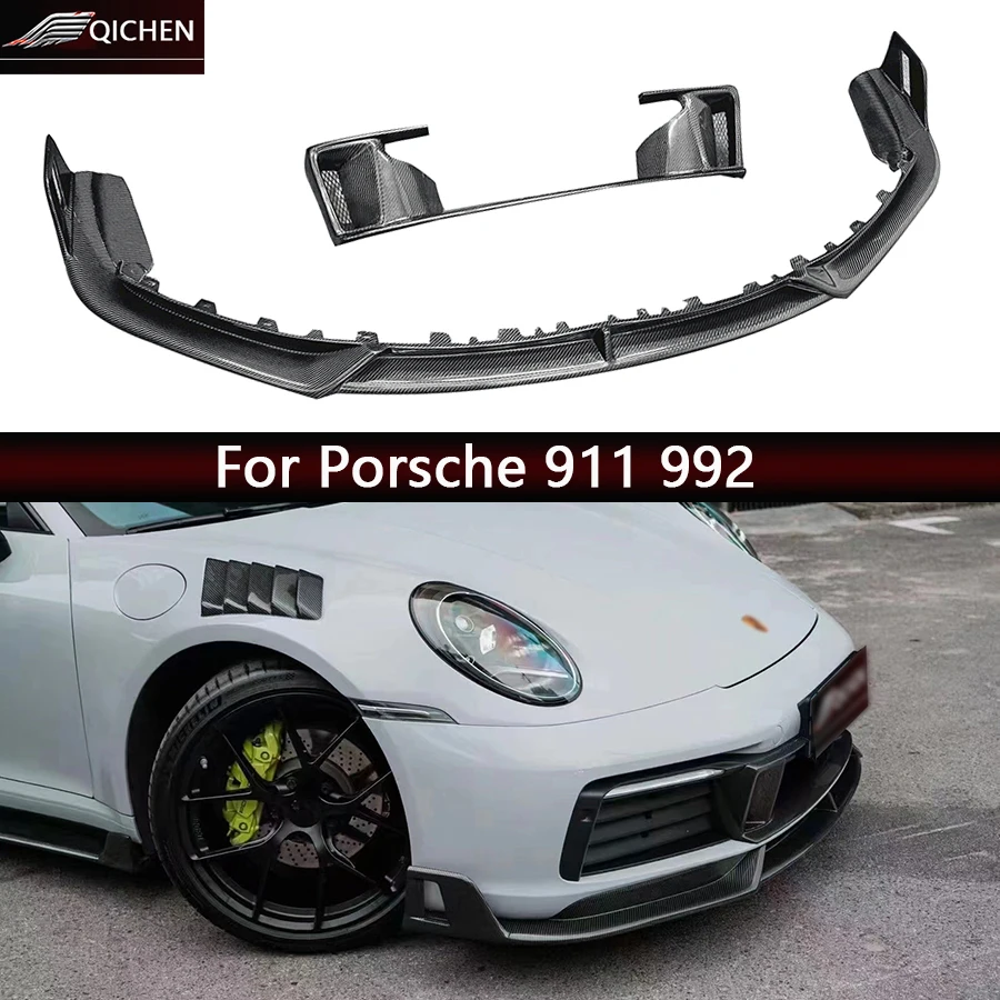 For Porsche 911 992 Carbon Fiber Front Lip Car Front Bumper Splitter Chin Spoiler Diffuser Upgrade Car Accessories body kit
For Porsche 911 992 Carbon Fiber Front Lip Car Front Bumper Splitter Chin Spoiler Diffuser Upgrade Car Accessories body kit