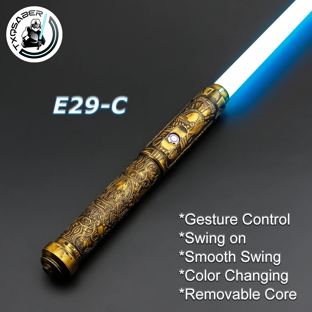 TXQSABER Lightsaber Neo Pixel SNV4 App Control Smooth Swing Heavy Dueling Metal Hilt Blaster Force Cosplay Toys Laser Sword
TXQSABER Lightsaber Neo Pixel SNV4 App Control Smooth Swing Heavy Dueling Metal Hilt Blaster Force Cosplay Toys Laser Sword