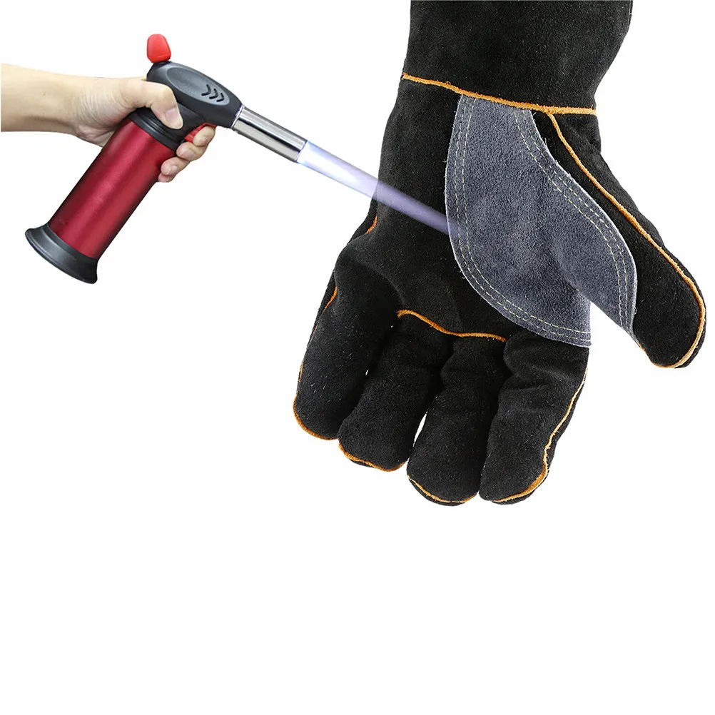 Pair Protective Gloves Heat Resistant Thickened Double Layer Cowhide Anti-Scald Work Gloves for Baking Soldering
Pair Protective Gloves Heat Resistant Thickened Double Layer Cowhide Anti-Scald Work Gloves for Baking Soldering