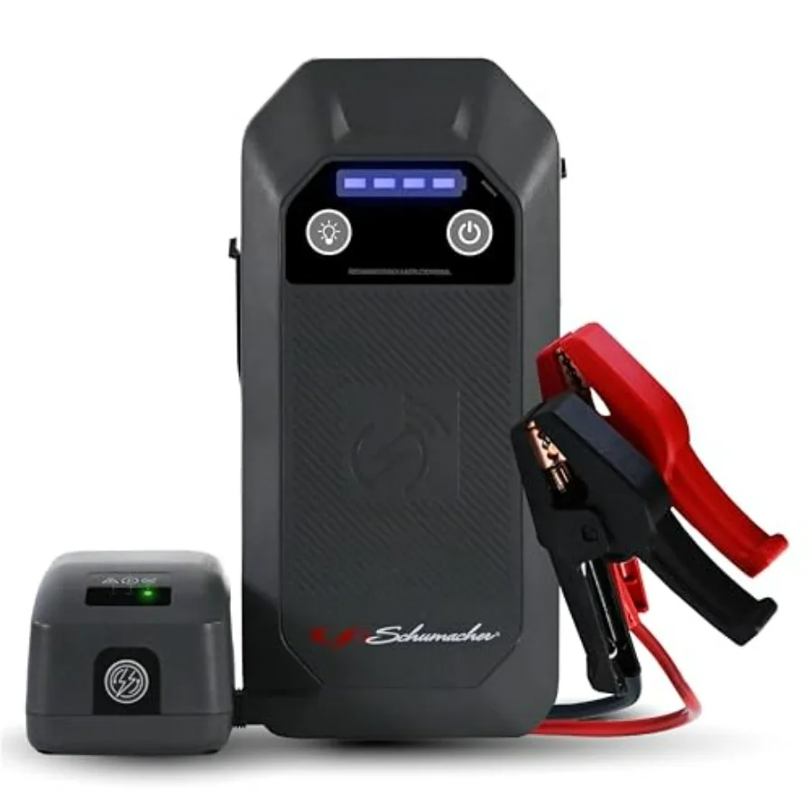 12V Lithium Jump Starter Power Pack - Portable 1000A Battery Jumper with 10W Wireless Charging USBA/USBC Fast Charging Multi-Mo
12V Lithium Jump Starter Power Pack - Portable 1000A Battery Jumper with 10W Wireless Charging USBA/USBC Fast Charging Multi-Mo