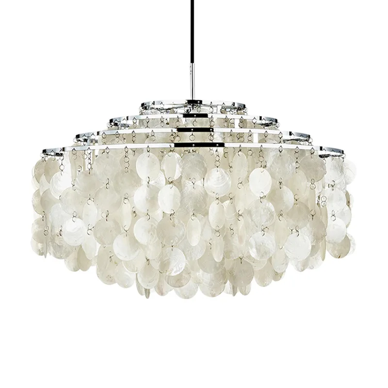 Living room cream retro Nordic wind chimes restaurant high-end light luxury pearl shell
Living room cream retro Nordic wind chimes restaurant high-end light luxury pearl shell
