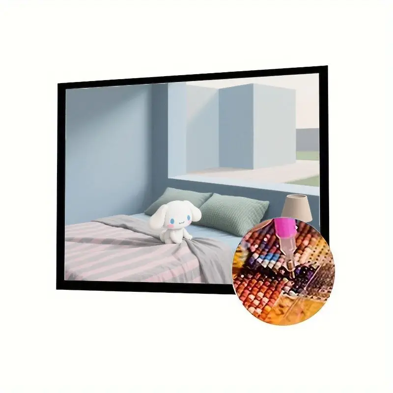 5D Full Drill Diamond Painting Kit - Cute Cinnamoroll in Aesthetic Minimalist Bedroom Scene, DIY Cartoon Puppy Rhinestone Embroi
5D Full Drill Diamond Painting Kit - Cute Cinnamoroll in Aesthetic Minimalist Bedroom Scene, DIY Cartoon Puppy Rhinestone Embroi