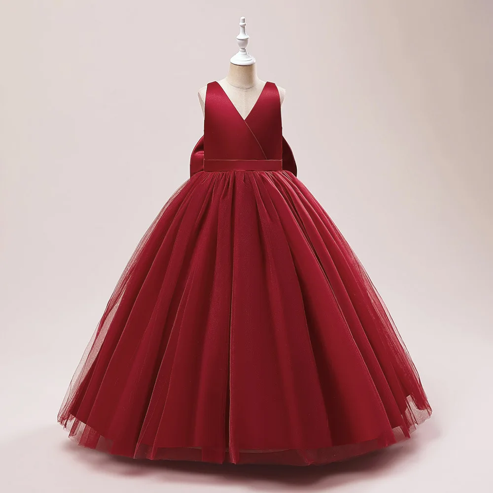 Girl Long Bridesmaid Dresses For Wedding Prom Gown Big Bow Girls Party Dress Kids First Communiom Formal Evening Vestidos
Girl Long Bridesmaid Dresses For Wedding Prom Gown Big Bow Girls Party Dress Kids First Communiom Formal Evening Vestidos