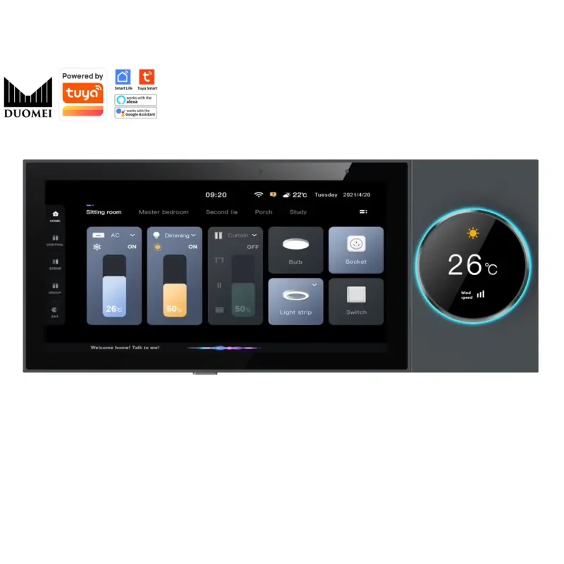 Home Assistant DUOMEI Smart Home System WiFi Zigbee 6-Inch Touch Screen Gateway Glass Knob Central Voice Control
Home Assistant DUOMEI Smart Home System WiFi Zigbee 6-Inch Touch Screen Gateway Glass Knob Central Voice Control