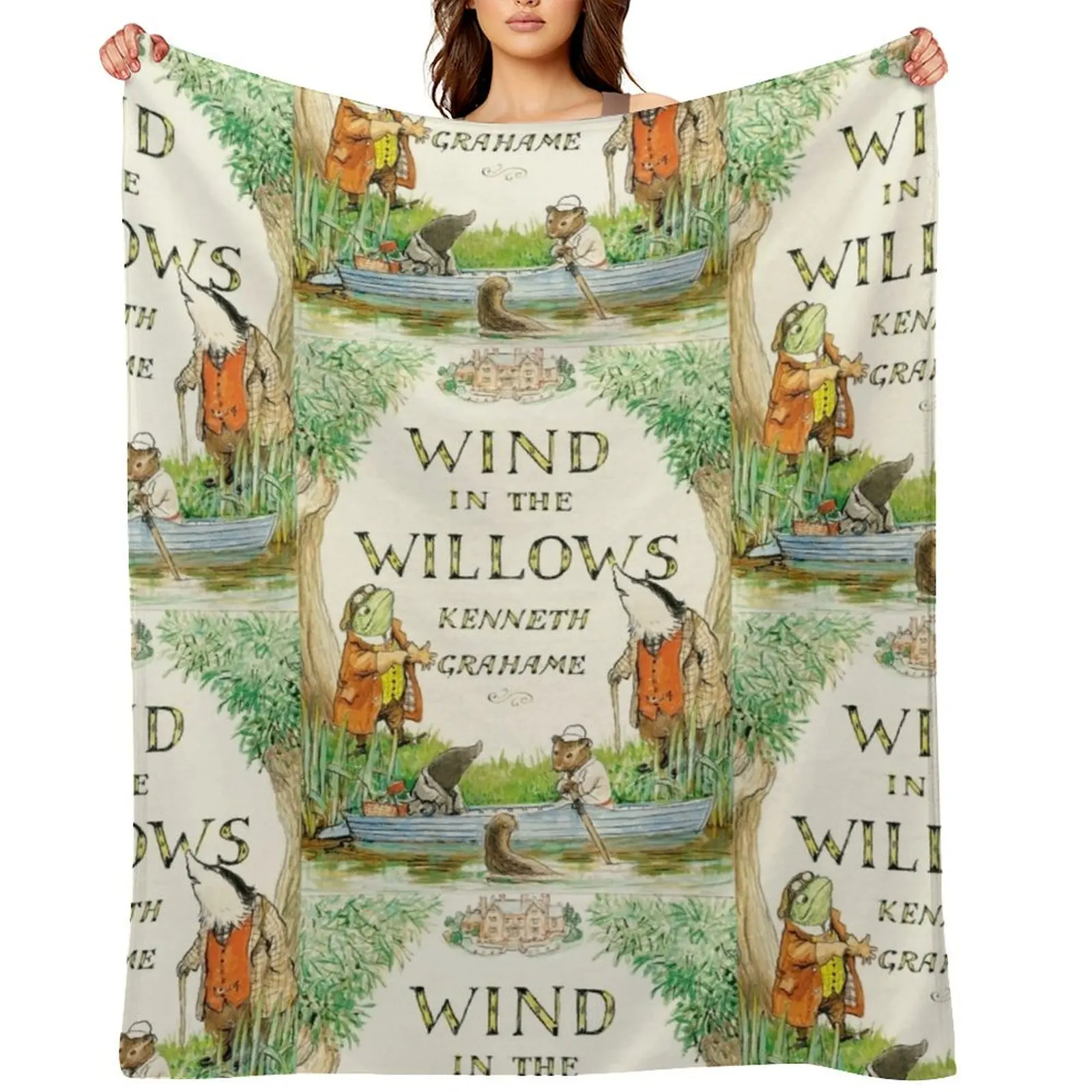 Wind in The Willows Book Cover Throw Blanket Flannel Fabric Furry Plush Soft Plaid Blankets
Wind in The Willows Book Cover Throw Blanket Flannel Fabric Furry Plush Soft Plaid Blankets