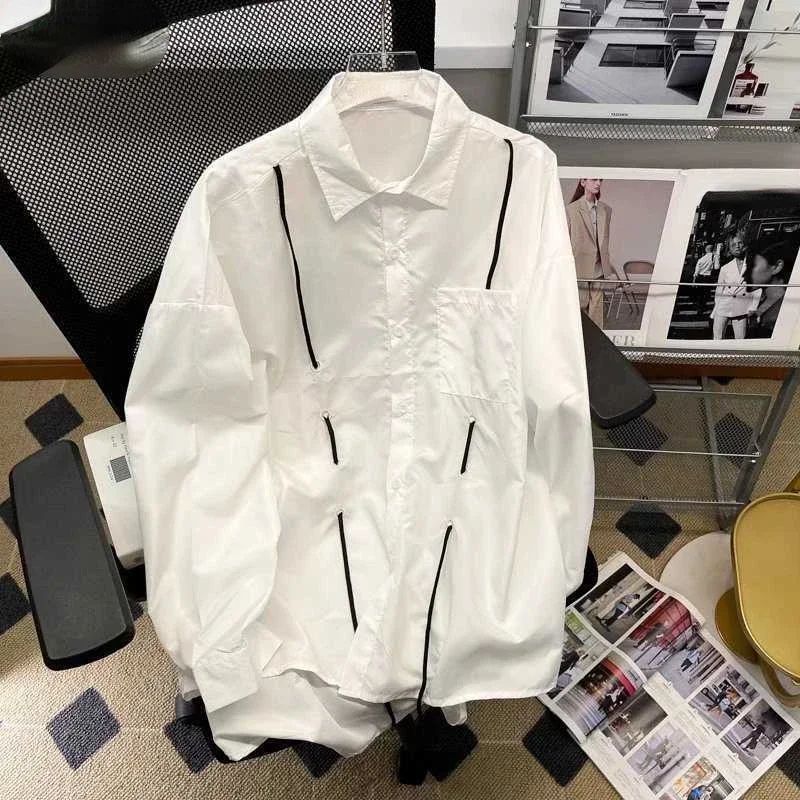 DAYIFUN-White Long Sleeve Shirts for Women Casual Streetwear All-Match Blouses Korean Design Chic Ins Fashion Summer Blusas 2025
DAYIFUN-White Long Sleeve Shirts for Women Casual Streetwear All-Match Blouses Korean Design Chic Ins Fashion Summer Blusas 2025