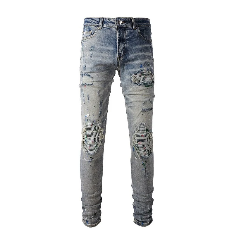Джинсы AMR Torn Jeans MX2 High Street Splaed Ink, джинсовые брюки в стиле уличной моды, молодежные, городские, длинные, со средней высотой талии, прямого кроя...
Джинсы AMR Torn Jeans MX2 High Street Splaed Ink, джинсовые брюки в стиле уличной моды, молодежные, городские, длинные, со средней высотой талии, прямого кроя...