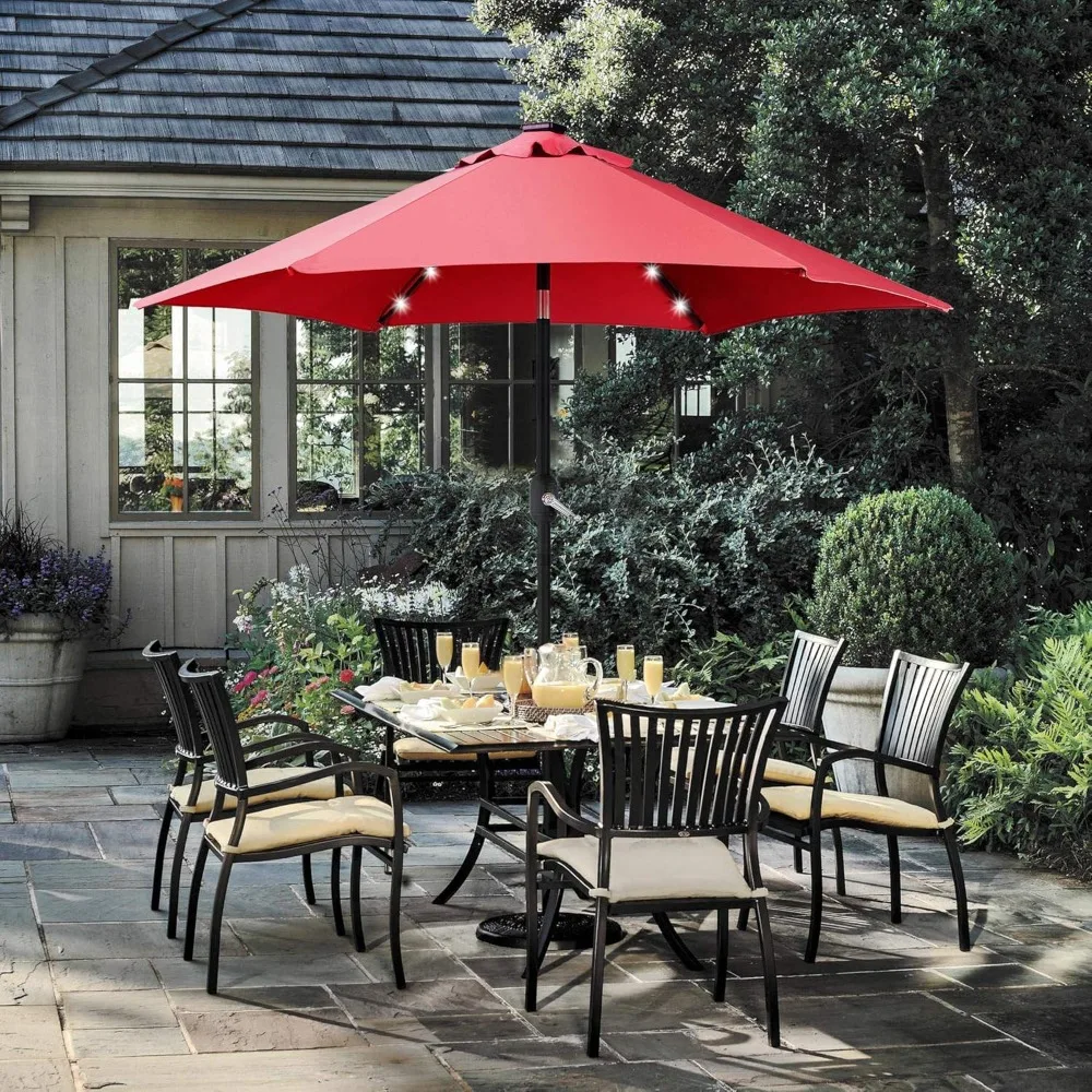 LED Patio Umbrella Solar Powered Sunshade All Weather Base Stand Garden Lawn Deck Backyard Pool, Custom
LED Patio Umbrella Solar Powered Sunshade All Weather Base Stand Garden Lawn Deck Backyard Pool, Custom